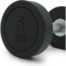 Гантель UNIX FIT PRO круглая обрезиненная 5 кг DBRND5PBK