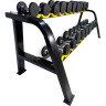 Стойка для гантелей UNIX FIT DUMRACK 9 PRO (500 кг) DBRK9PBKYL500
